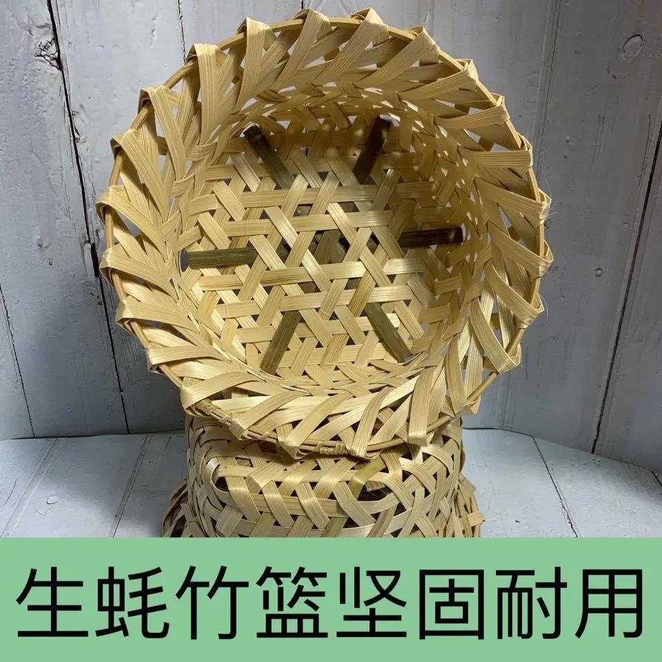 定制网红高压锅蒸生蚝竹篮餐厅蒸菜篮生蚝竹笼海鲜竹篮子量大优惠