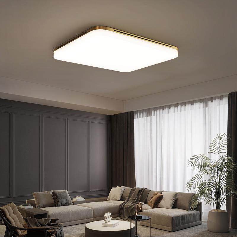 灯具现代简约客厅灯北欧风格led吸顶灯大灯全屋套餐组合全铜灯具