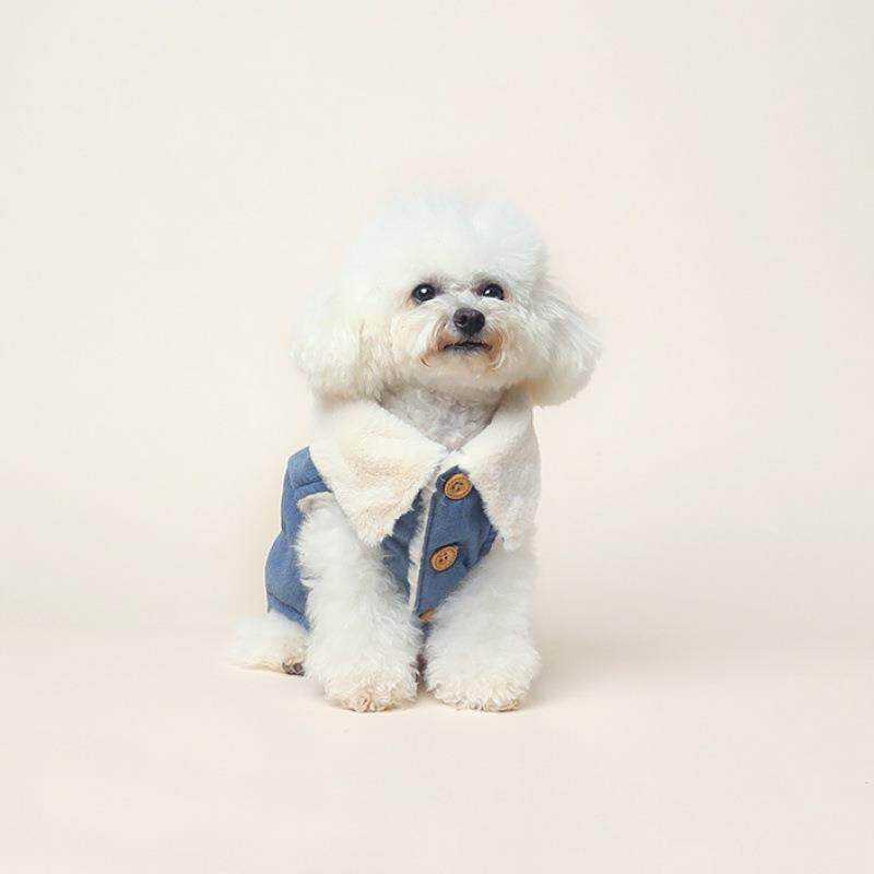 狗狗衣服冬天保暖小型犬泰迪比熊冬季马甲猫咪宠物加厚加绒比熊犬