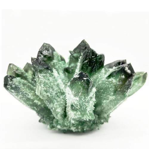 天然白水晶簇绿幽灵绿水晶簇原石摆件消磁石奇石居家摆件装饰