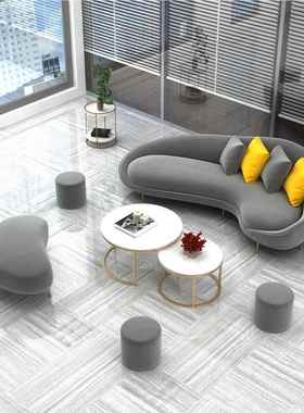 欧轻奢布艺北沙发茶厅几组合服装奶茶店现代办公沙051001发家用客