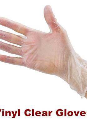 Disposable Plastic Vinyl Clear Gloves Food Handling Use