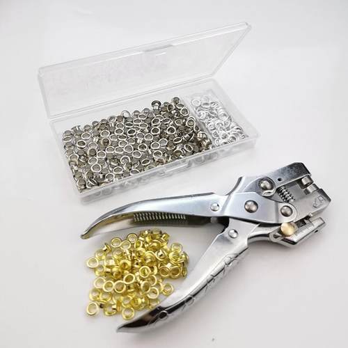 气眼盒装工具套安装含5mm200 钳套装多功能高档钳 气眼内径打孔配