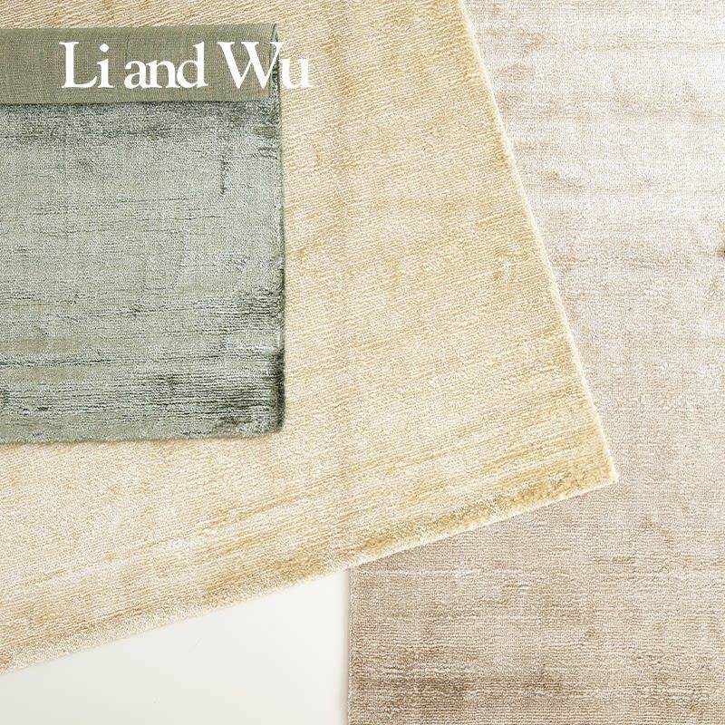 Li and Wu里屋 印度进口纯手工香蕉丝地毯高档轻奢客厅编织侘寂风