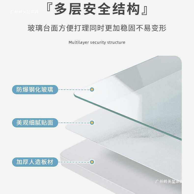 简易茶几家用客厅电视柜轻奢简约现代小户型茶台欧式钢化玻璃桌子