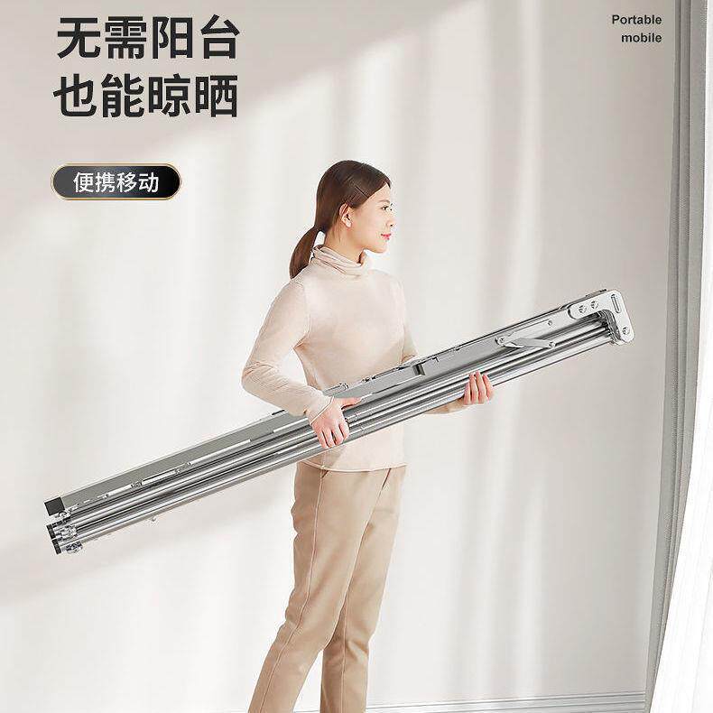 全不锈钢304衣架晾衣架落地折叠室内外晒衣架阳台X型晒被神器