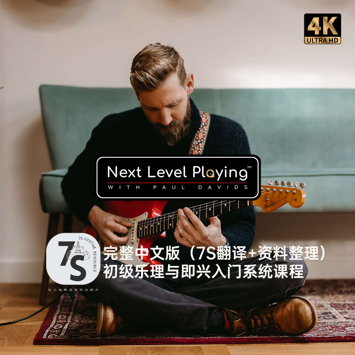 中文完整版 纸质版 Paul Davids 电吉他系统学习初级乐理即兴入门