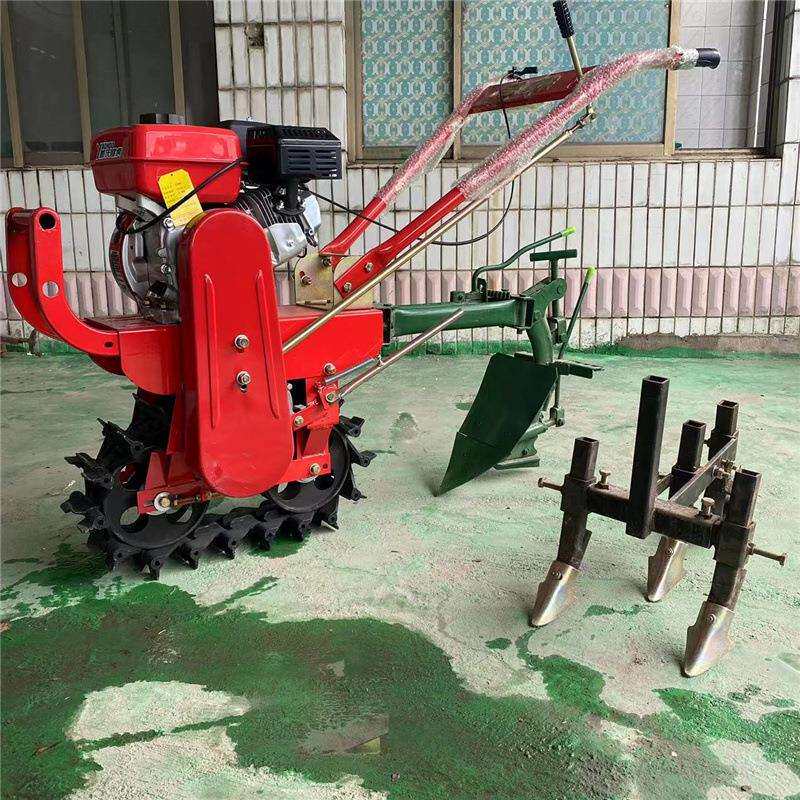 手扶小型耕地机开沟机家用链轨式履带微耕机山地大棚施肥播种器