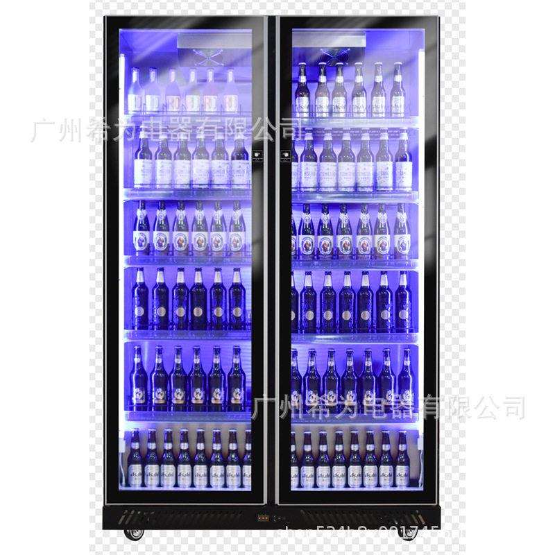 双门饮料柜商用风冷超市便利店鲜花店冷藏保鲜展示柜220V/50HZ