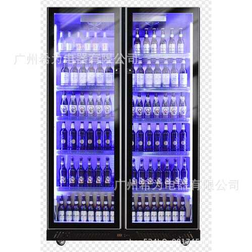双门饮料柜商用风冷超市便利店鲜花店冷藏保鲜展示柜220V/50HZ