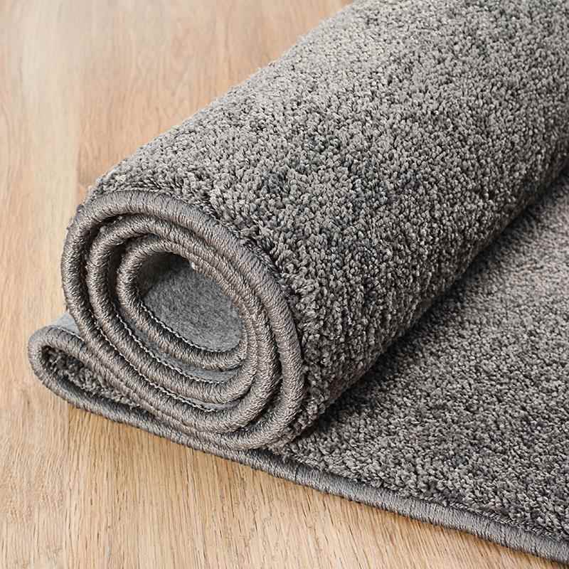 高档纯色房间店铺入户短积绒茶尺几地毯客厅卧室大块面满铺用定家