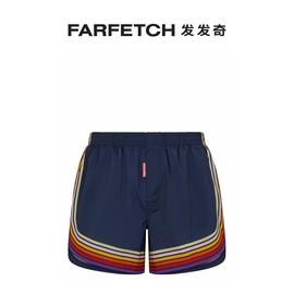 Dsquared2男士条纹泳裤FARFETCH发发奇