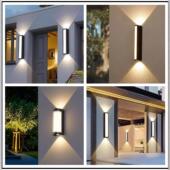 led户外双头防水壁灯现代简约别墅阳台庭院过道外墙店铺大门口灯