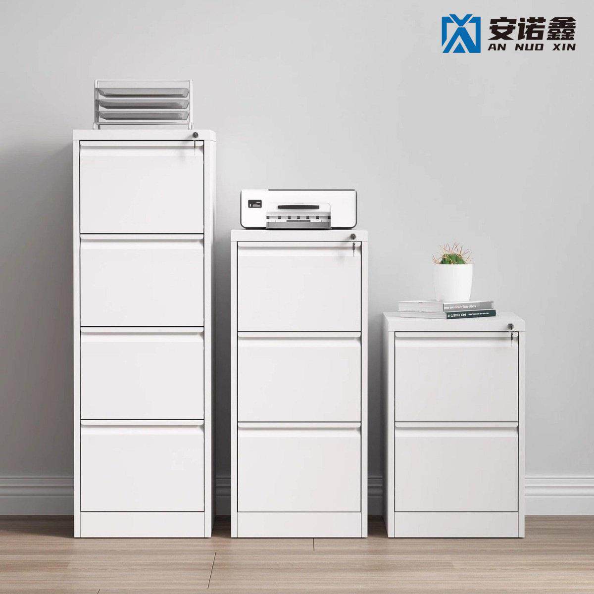 二斗卡箱快挂劳柜钢制三抽四抽公抽屉式a4文件柜资料档案柜厂家