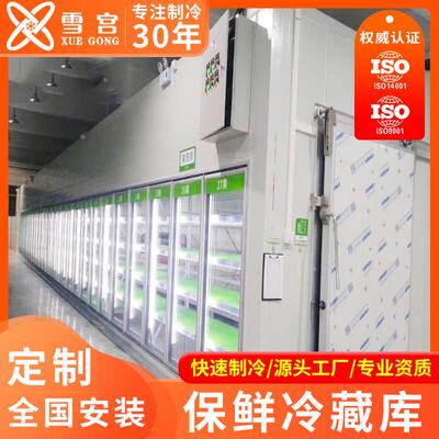 冷库套设备全水果蔬菜79海鲜冷藏库冷冻商用大型冷库雪宫库冷藏