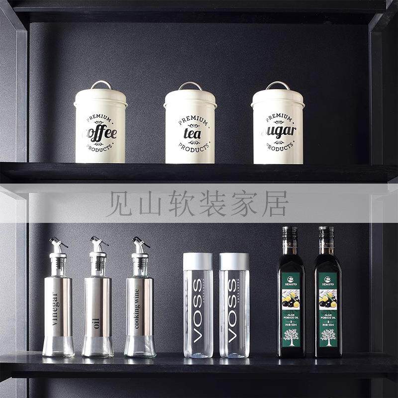 厨房调料收纳主题摆件样板房展厅餐边柜橱柜佐料食物软装饰品道具