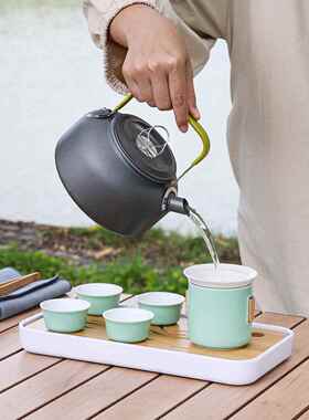 旅行茶具装外露营便携收纳包套带水炉泡茶户器整套装备WPJ-1001煮