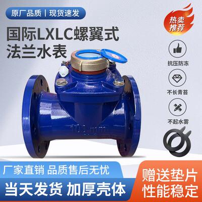 大口径法兰可拆干式抗压防冻防青苔海水螺翼式水LXLC/Gdn100dn150