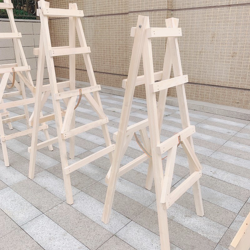 白松装修木梯子工地水电安装人字梯室内刷墙用折叠木头走
