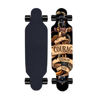 小长板滑板短板四轮枫木滑板初学滑板青少年小公路板磨砂跨境