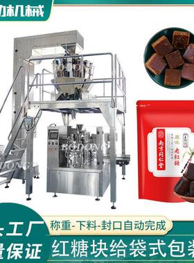 给袋式食品颗粒包装机红糖块包装机膨化食品预制袋包装机