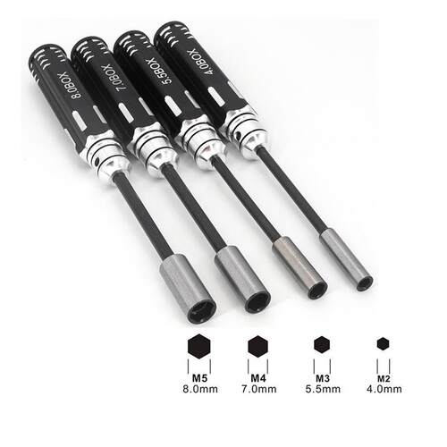 FPV固定翼航模工具飞控飞塔装拆六角套筒4.0 5.5 7.0 8.0mm M2M3