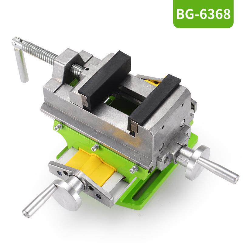 精密十字平具口钳台台钻专厂用虎钳铣床BG-6368双向移动工作台夹