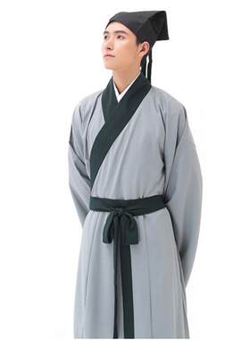 成人男古装书童演出私塾教书汉服
