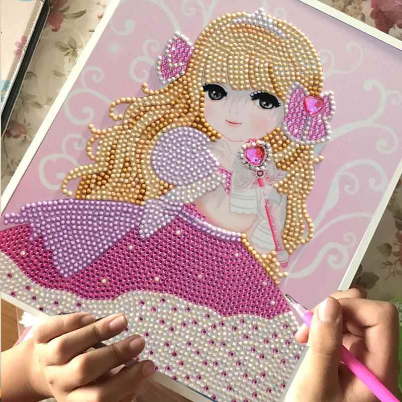 儿童钻石贴画手工diy砖石点钻画小学生女孩粘钻玩具制作2026新款
