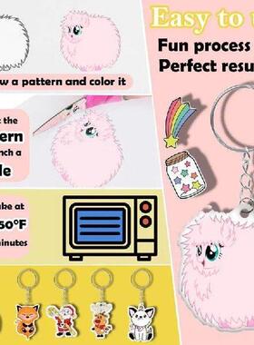 Printable Shrink Plastic Sheet Kit, Shrink Pink Sheet Kit
