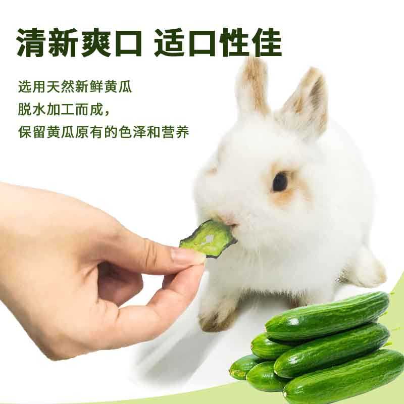 兔子零食黄瓜干磨牙零食仓鼠龙猫豚鼠金丝熊脱水青瓜片降下火蔬菜