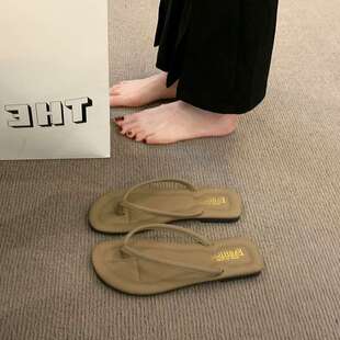 2025新款平底人字拖鞋女生夏季外穿时尚夹脚趾网凉拖凉鞋沙滩鞋