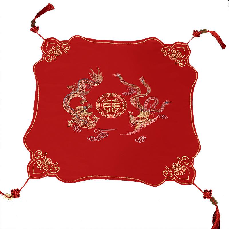 红盖头结婚礼蒙头陪嫁用品套装