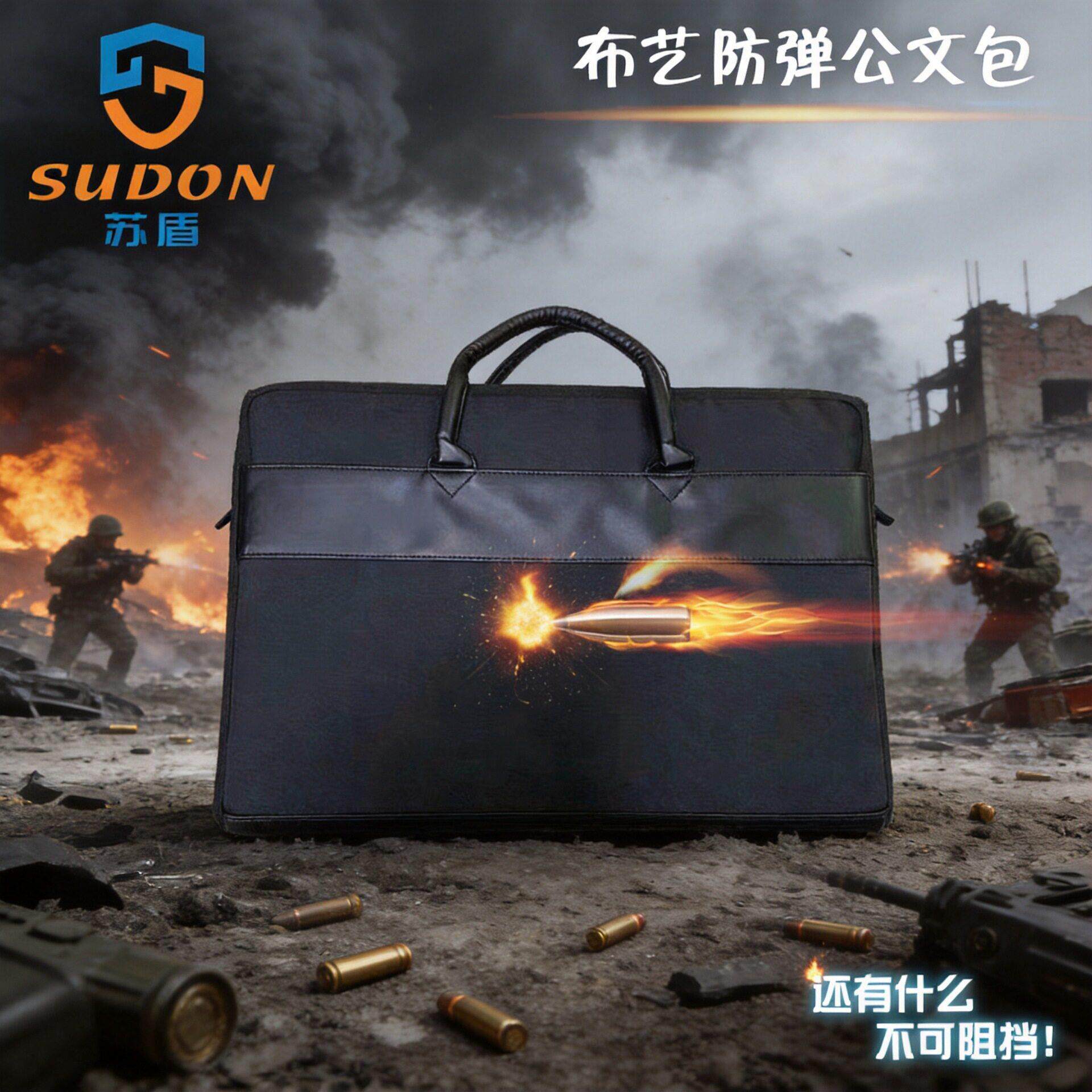 苏盾厂家防弹公文包保镖明星公文袋防御防刺挡刀战术安保手提包