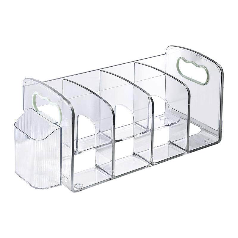 化妆品眼影盘收纳整理盒桌面彩妆腮红粉饼置物架子立式抽屉分隔格