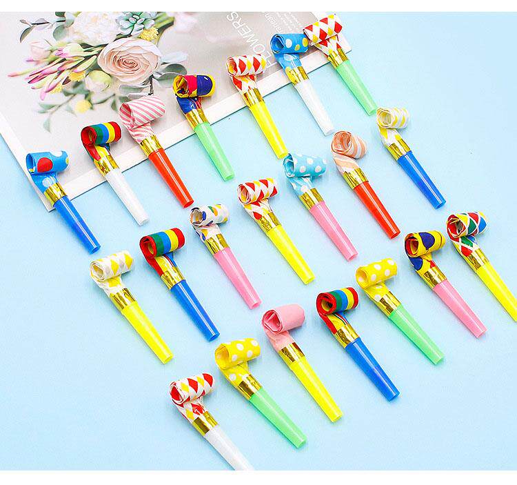 свисток 创意儿童可爱吹龙哨子伸缩口哨吹吹卷卡通玩具小宝宝生日派对喇叭