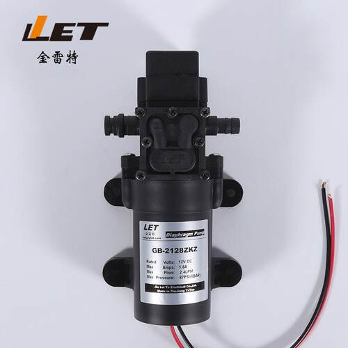 12V24V洗车微型隔膜泵GB-2128ZKZ农用高压洗车泵车用洗水泵