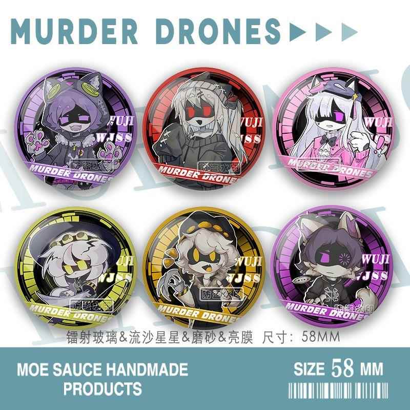 无机杀手Uzi/N/V无料痛包镭射吧唧马口铁徽章摆件胸针diy收藏礼物