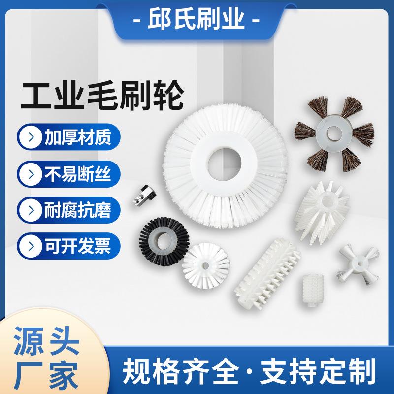 工业毛刷辊滚筒刷尼龙毛辊筛沙机传输带毛刷空心圆柱形毛刷轮辊刷