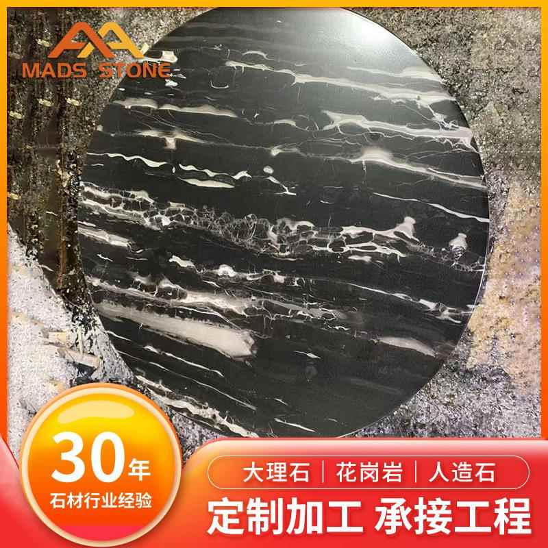 天然大理石餐桌茶几吧台玉石圆形石材台面人造石台面厂家订造