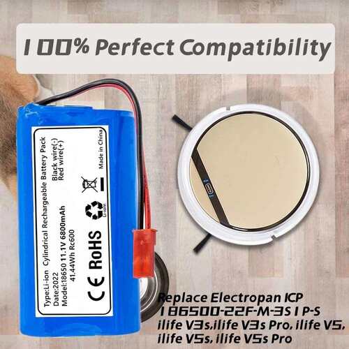 科沃斯 ML009扫地机器人CEN250地贝电池配件V700 ECO锂电11.1v12v