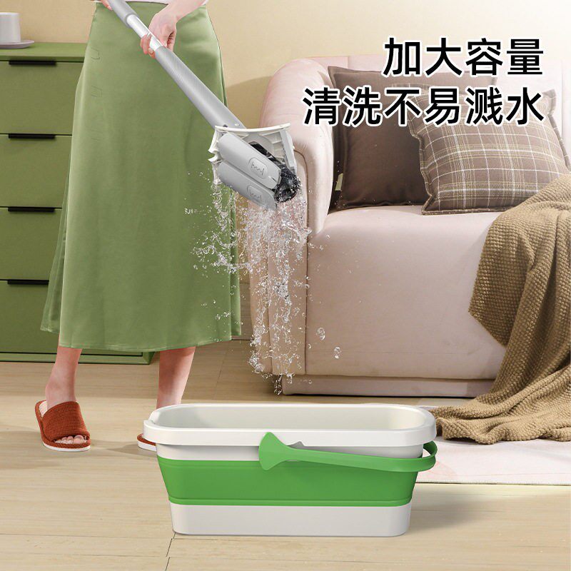 长方形平板拖把桶家用加厚大水桶大容量塑料桶手提蓄储挤水桶