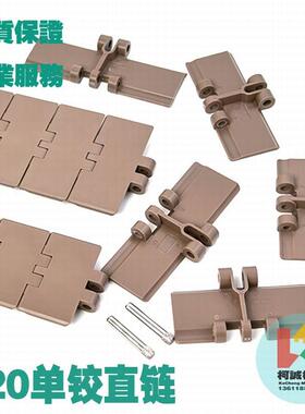 820K325塑料炼板POK单铰直输平顶炼输送机饮料线 线传送传动POM炼