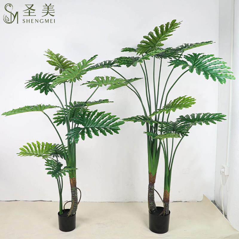 仿真绿植春羽树喜淋雨大型落地植物盆栽客厅盆景摆件落地造景北欧