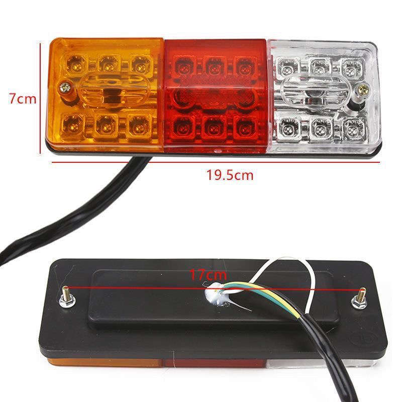 电动三轮车后尾灯总成摩托三轮车转向灯刹车灯12v4860v通用倒车灯