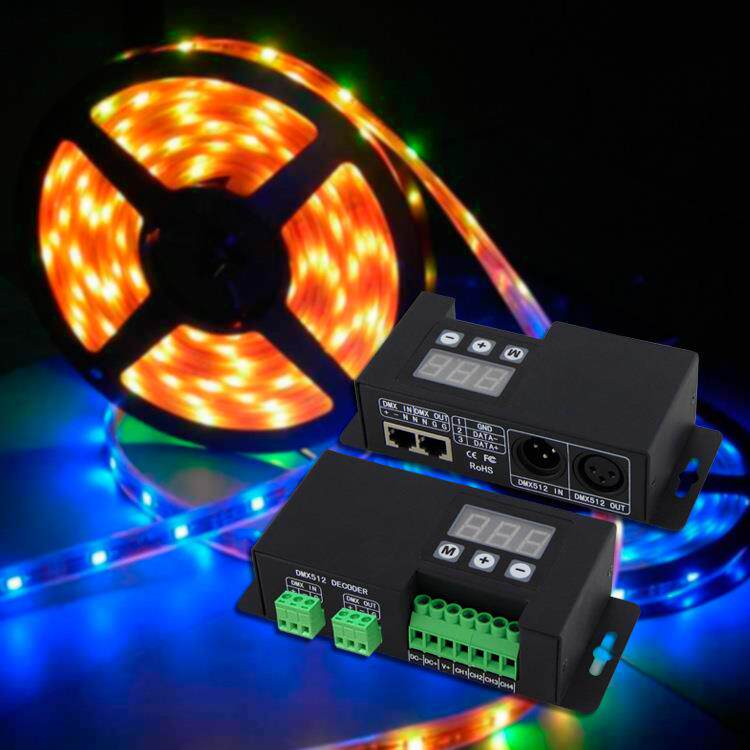 恒流4路DMX512解码器，RGBW四通道解码器 rgbw控制器 dmx控制器
