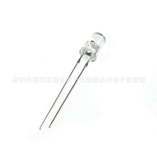 f3透明七彩慢闪3mm RGB慢闪短脚圆头自闪插件led灯珠发光二极管