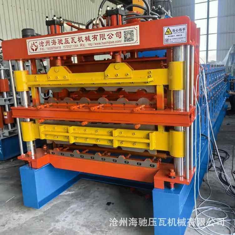 海驰机械现货供应840-900-800三层全自动压瓦机彩钢板冷压冷弯