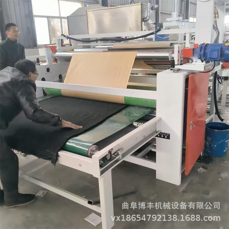 毛绒布料上胶机 PVC地板革不干胶背胶机 EVA泡棉复合离型纸涂胶机