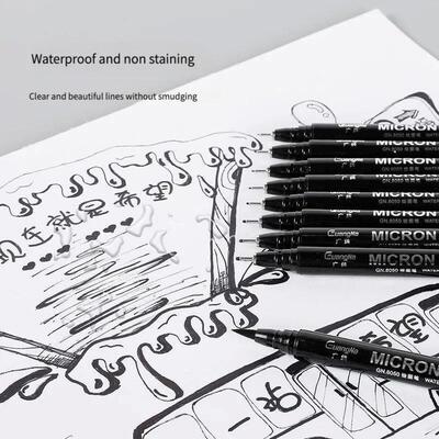 Pigment Liner Micron Pen set Manga markers Needle Pen Art Br